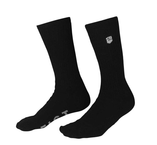 Fist Stocker Crew Sock - Black