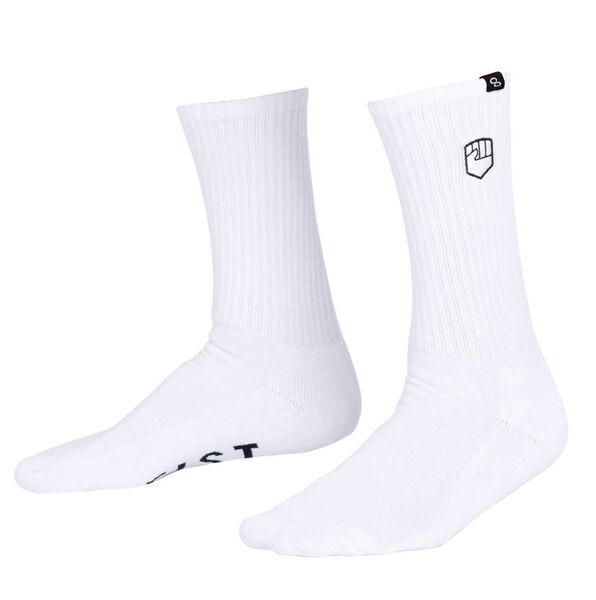 Fist Stocker White Crew Sock
